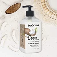 Los mejores  - Babaria - Jabón De Manos de Coco&amp-Aloe- Blanco- 500 ml